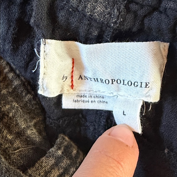 By Anthropologie Womens Dark Gray Elastic Waist High Rise Jogger Pants cargo - Picture 5 of 6